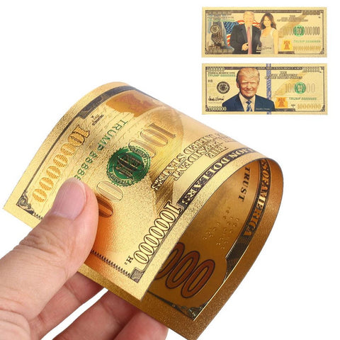 Golden plated 1-10Billion TrumpDollars